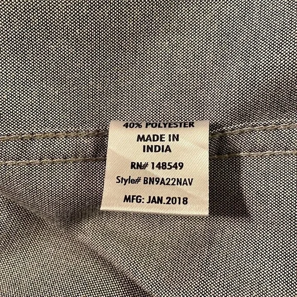 TRUTH.SUBSTANCE | Mens' short-sleeved button down shirt in grey Size Large - Picture 8 of 12